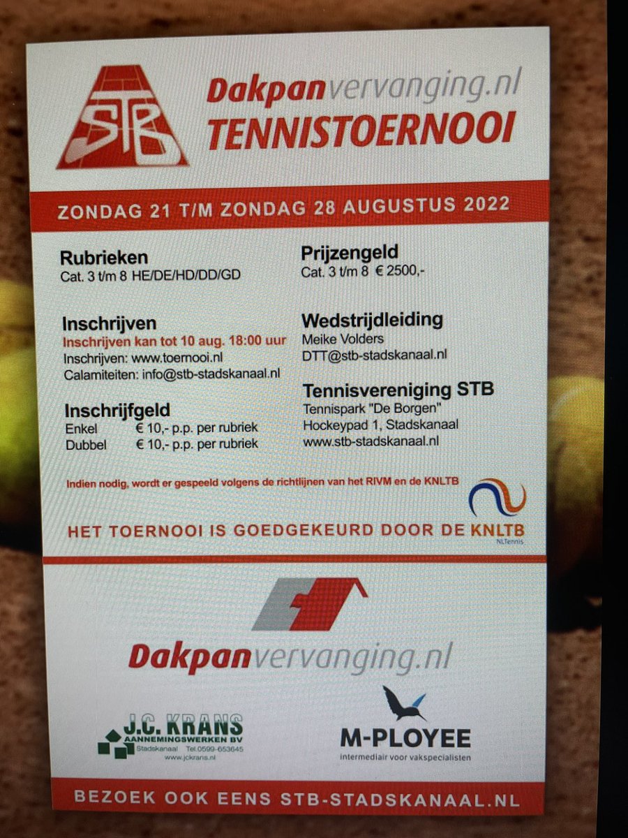 GerwinBruns's tweet photo. DTT Tennistoernooi &amp; NK Beachhandbal op ons tennis en beachpark 🏖 Stadskanaal. Vandaag &amp; morgen tennis en beachhandbal ! Genoeg wedstrijdenom te kijken met morgen de finales. Kom kijken 👀 het is prachtig weer ☀️😎 https://t.co/ngzxonosB2
