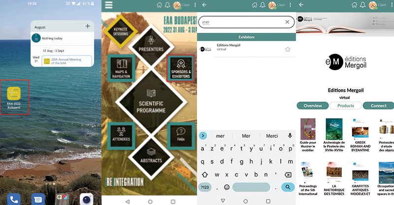editionsMergoil's tweet photo. Let's log on to the EAA 2022 app. We are available to discuss publications from our virtual booth at @archaeologyEAA. #archeology #instrumentum #EAA2022 https://t.co/CzQpZJtB13