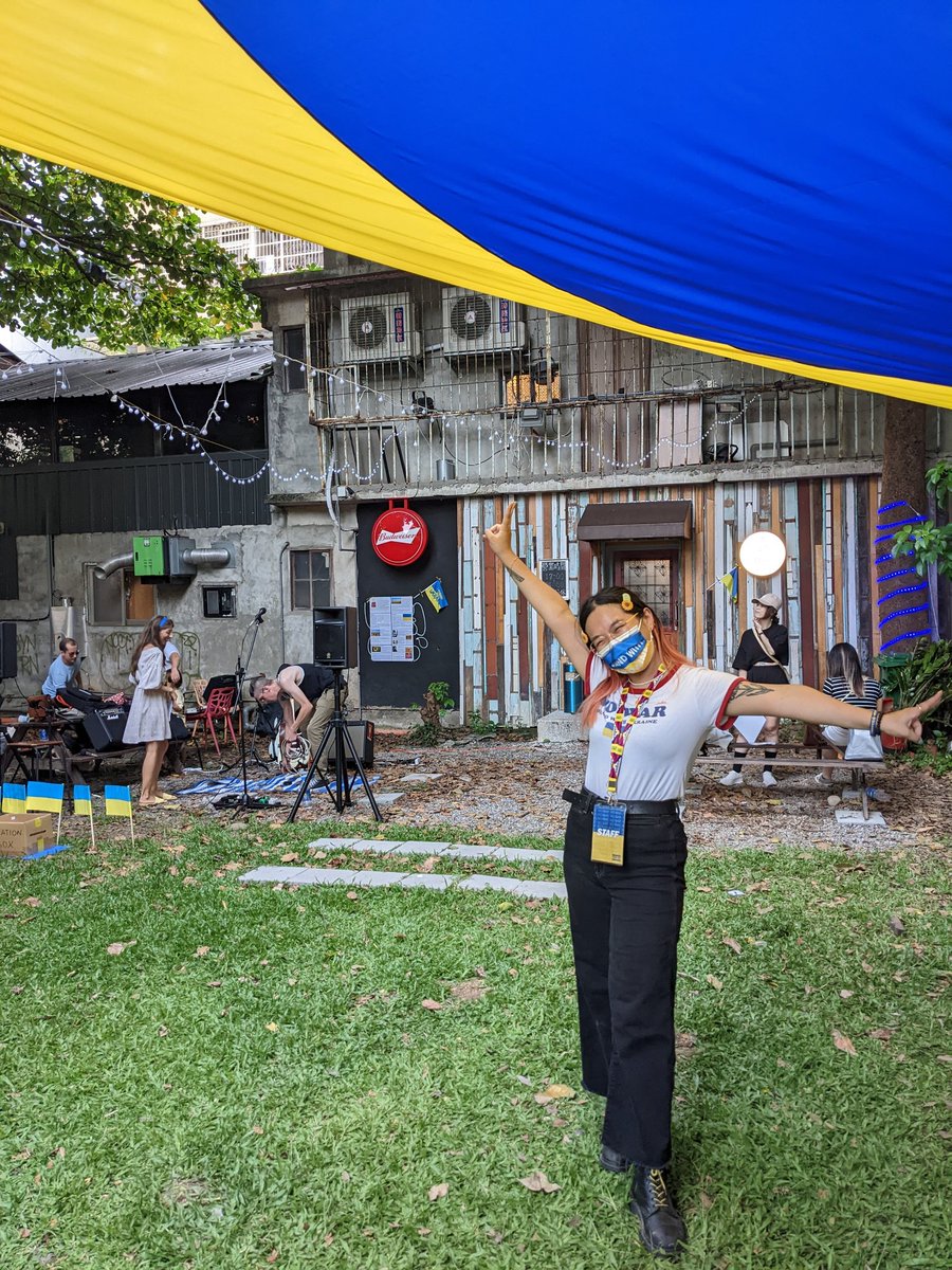 aurorachaang's tweet photo. ukrainian festival in taipei today in honour of independence day!!! it was so beautiful 🥹 massive thank you to @olekshyn @akhomenko @MigleMate and everybody at @stwithukrainetw for making this possible 🥹 слава україні my loves 💙💛 願榮光歸烏克蘭 💙💛 https://t.co/EADsvF4J0X