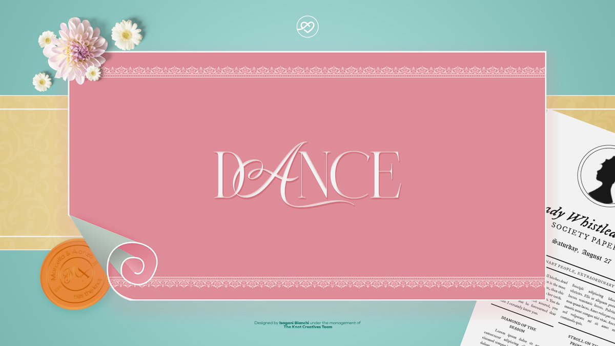 ⠀ ⠀
⠀ ⠀ ⠀
⠀ ⠀ M&amp;A: The Anthology of Love
⠀ ⠀ ⠀
⠀ ⠀ ━━━━━━━ 𓆩 ♡ 𓆪 ━━━━━━━
⠀ ⠀ ⠀⠀ ⠀ ⠀⠀ ⠀ ⠀⠀ ⠀ ⠀⠀ ⠀ ⠀⠀ ⠀ ⠀
⠀ ⠀ ⠀  Marcella⠀ &amp;⠀ Alonzo's 
⠀ ⠀ ⠀  Matrimonial Florilegium 

⠀ ⠀      Newlyweds' First Dance
⠀ ⠀ ⠀
⠀