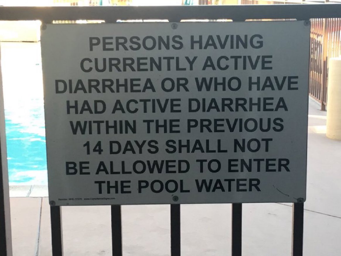 You’re on the honor system, people who had the shits last week …