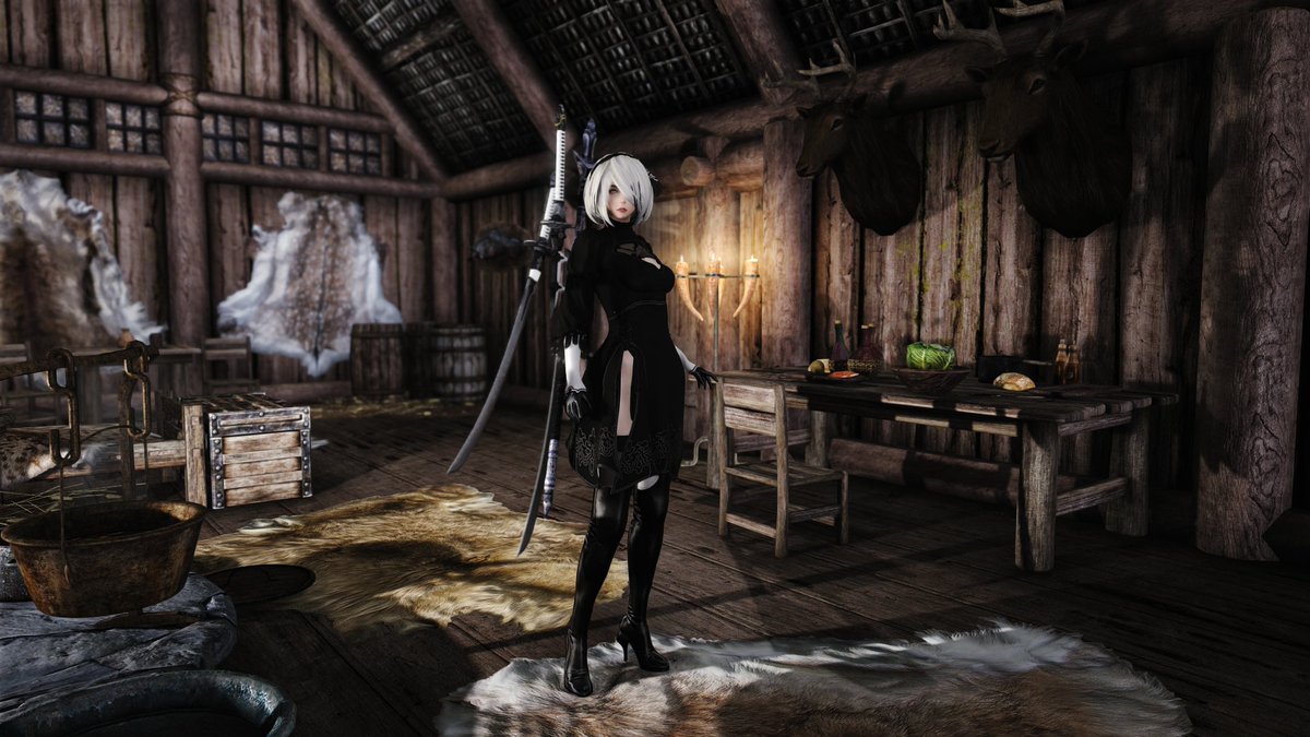 CofiRPG's tweet photo. 2B in Skyrim
スカイリムにいる２Bです https://t.co/7wKALRLZt0