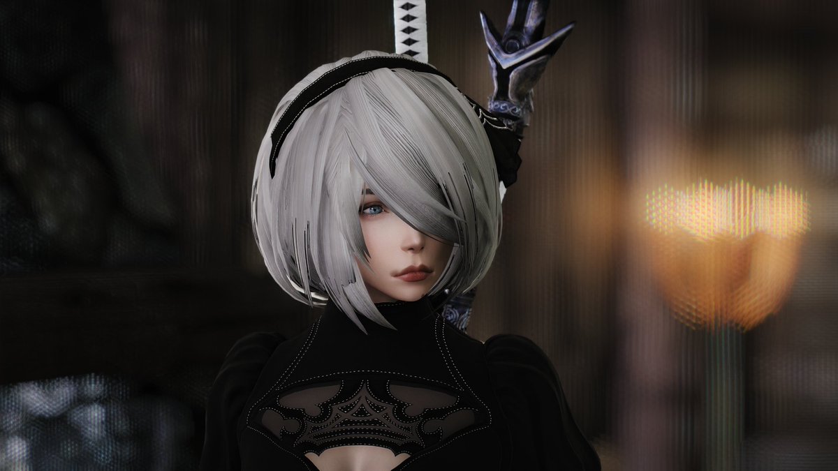 CofiRPG's tweet photo. 2B in Skyrim
スカイリムにいる２Bです https://t.co/7wKALRLZt0
