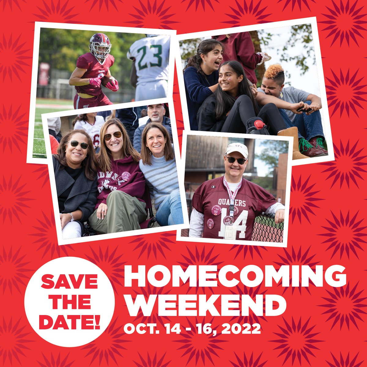 SidwellFriends's tweet photo. This year's special Homecoming Weekend will be bigger and better than ever. Be sure to mark your calendars for October 14-16. There's never been a better time to reconnect! https://t.co/IBIxL7CVRV
