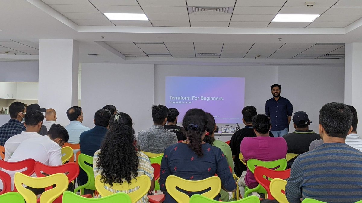 cncgkochi's tweet photo. Thanks to everyone joined us for the meetup on this rainy day. Hope you had a great learning experience. 

Thanks to Praveesh for delivering the talks today.

Thank you @Innovature_ai  for hosting us today 

#cncf #cncfkochi #cloudnative #kubernetes #terraform #meetups https://t.co/en58gFAjxU