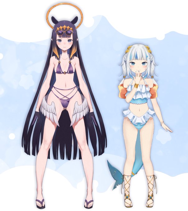 Tonight's swimsuits!!
Thanks for spending a cultured time with me! ^^
#holoENsummer https://t.co/8sK