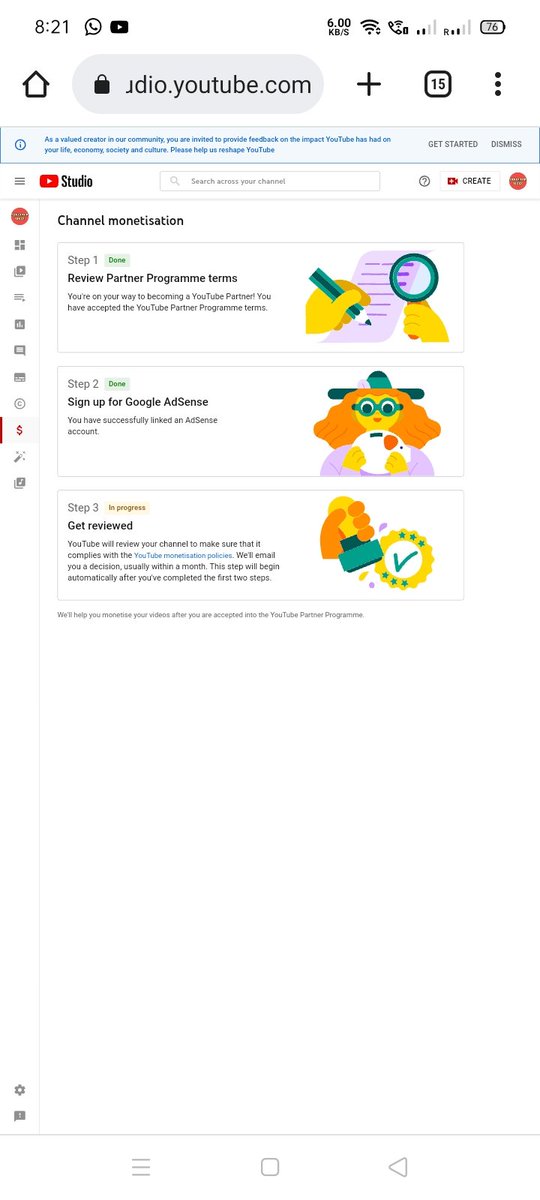 WalbarM's tweet photo. @YouTubeIndia Dear YouTube, I have already Completed 4k Watch time hour and 1k Subscribers also there is no Community Guideline Strikes on my Channel but till now not Monetize. Kindly Check and Monetize My Channel.
Channel URL: https://t.co/jEA5oiP6uL https://t.co/YjHLRo9N2T