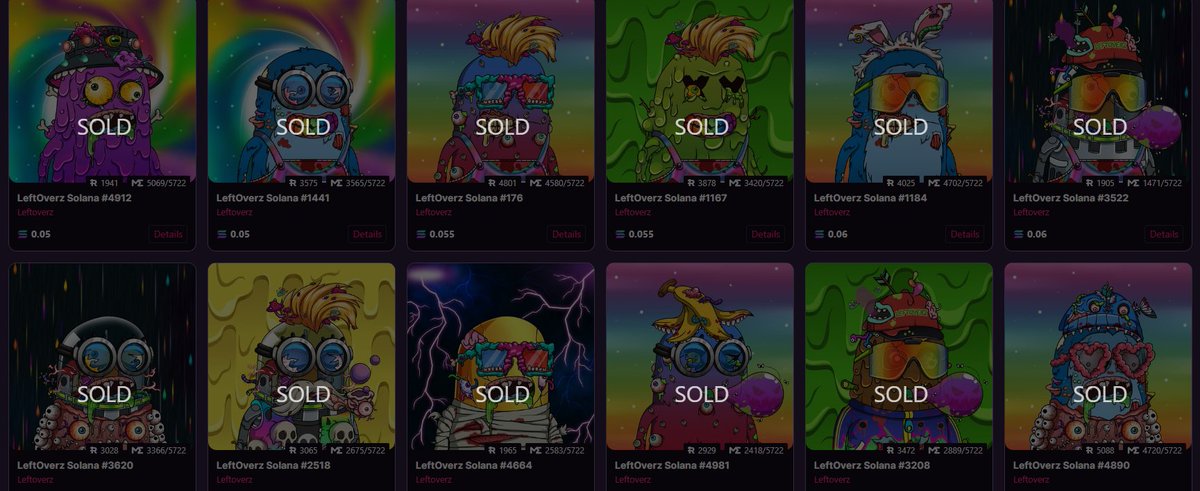 LFTZ are being swept. @LeftoverzSales  

Massive opportunity, low entry &amp; thin floor numbers. Multiple games coming out soon. Loot boxes right after the first game. Buy on Eth/Sol &amp; join the LFTZ.  Secret announcement in discord. 

linktr.ee/leftoverznft

#solana #solananft #nft