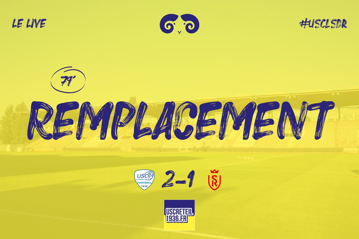 uscreteil1936's tweet photo. 𝗟𝗜𝗩𝗘 | 78' | 🐏 2-1 ⚪
Araujo, encore énorme ce soir, laisse sa place à Traoré.
#N2 | #USCLSDR https://t.co/7GvQBwfXMG