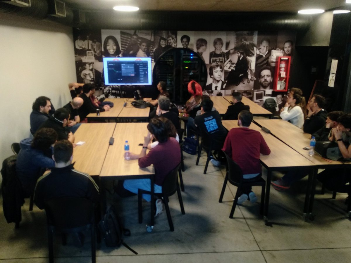 BitcoinAR's tweet photo. #LightningHackday 🚀🚀
Seguimos en @areatres con la charla "Banca #Bitcoin bajo un estándar de código abierto" y un taller para programadores sobre #LightningNetwork 🤯 https://t.co/scBDddLYRX