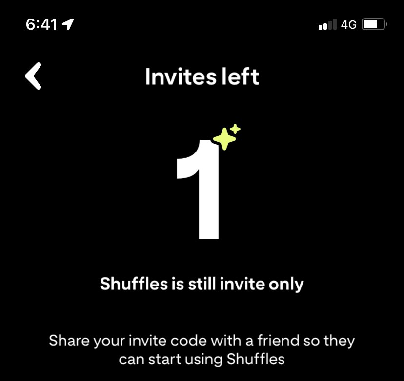 natashasbatons's tweet photo. i still have one shuffles code left if anyone wants it! https://t.co/fzT5aCnq7z