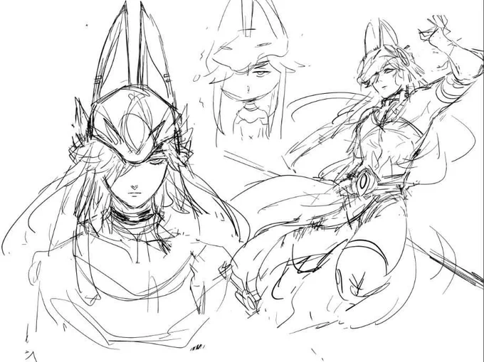 As usual I like the sketch more hhh 