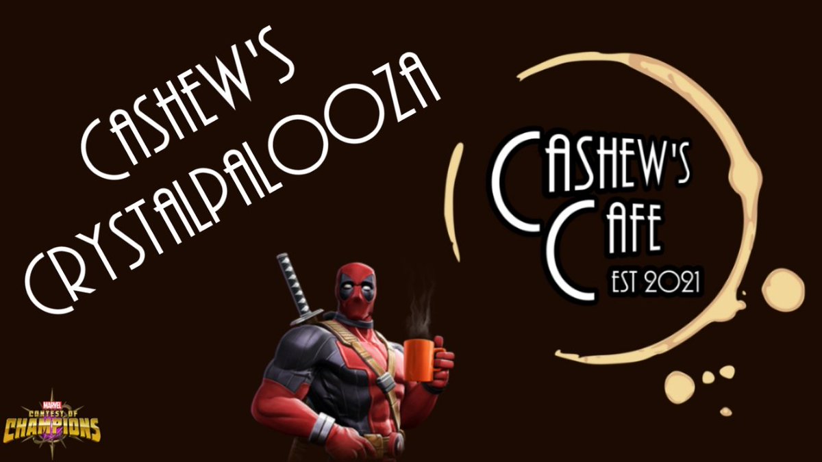Gotta figure out this whole voiceover thing today but here's a thumbnail for the video in the meantime. #mcoc #CashewsCafe