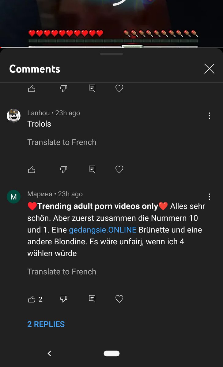 yahiamice. on X: Genuinely can't wrap my head around this one LOL How is a  fresh YouTube account allowed to post spam comments like these with literal  +18 keywords like porn and 