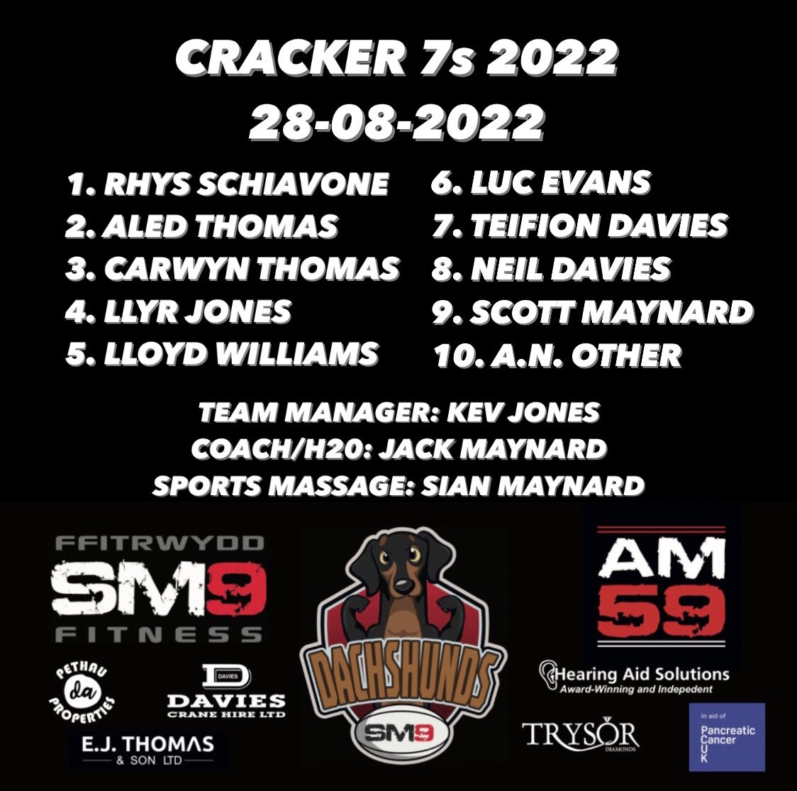 SM9_Dachshunds's tweet photo. Third and final tournament of the summer for these boys tomorrow at Cracker 7s @Mumbles_RFC #Dachshunds #AM59 ❤️🖤 https://t.co/NtS2qcs7BT