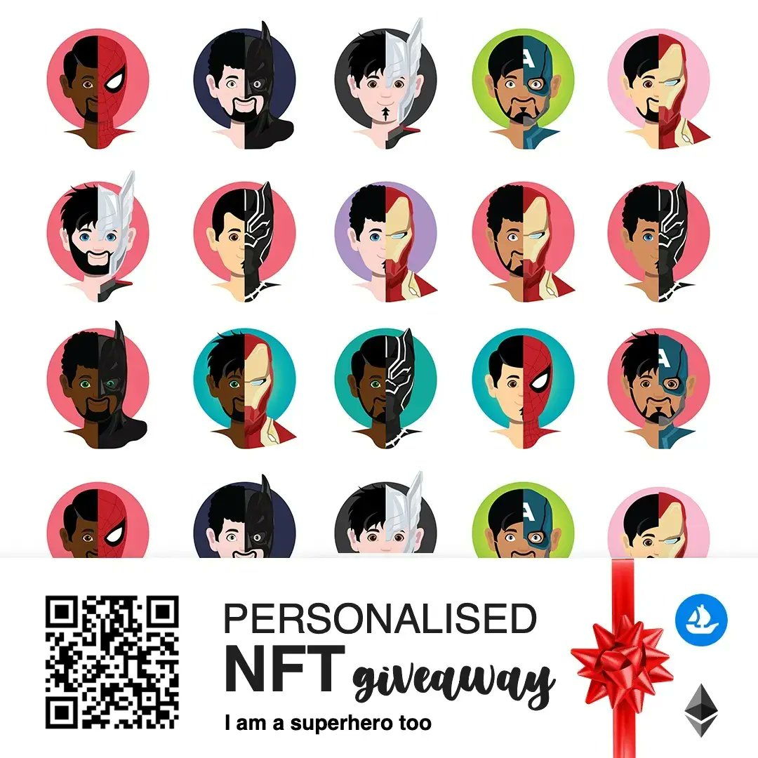 ImSuperheroToo's tweet photo. #NFTGiveaway
Only 3 steps to win your fav NFT 
S01 - Follow Insta &amp; Tw
S02- Like, share/RT our post
S03- DM us your fav superhero
➡️https://t.co/o6pQBtTkHS
#nfts #nft #nftcommunity #nftcollector #nftartist #Crypto #cryptoart  #nftcollectors  #NFTGiveaways #Giveaway #art https://t.co/lUuUdQHns4