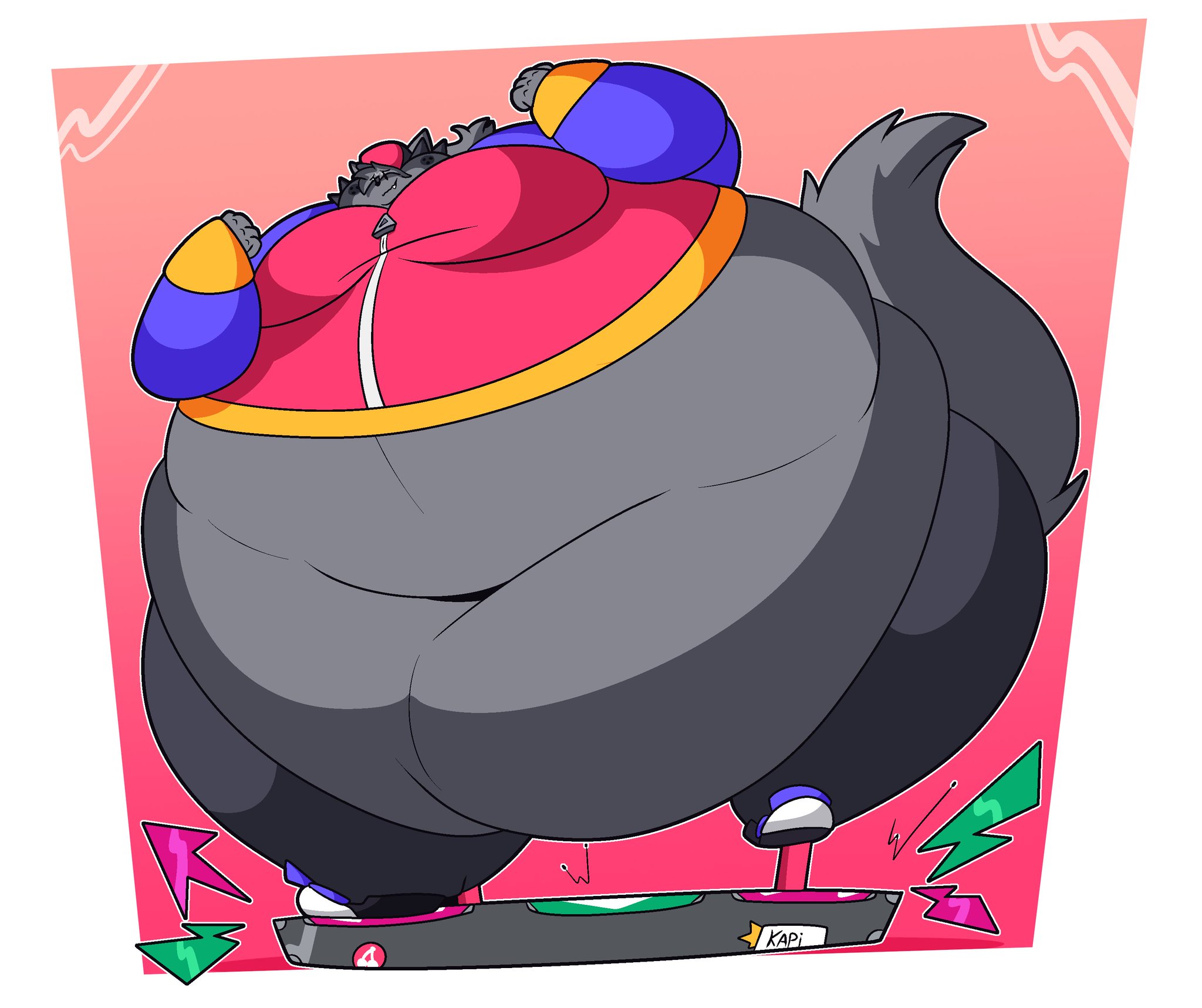 Xavier_exeiver3.0 - Comissions Open! on X: [Kapi the chunky cat -  Comissionfanart for: @MrdarktailsV] -Even if have a big size, looks very  fat, and its heavy, kapi can still use his dance