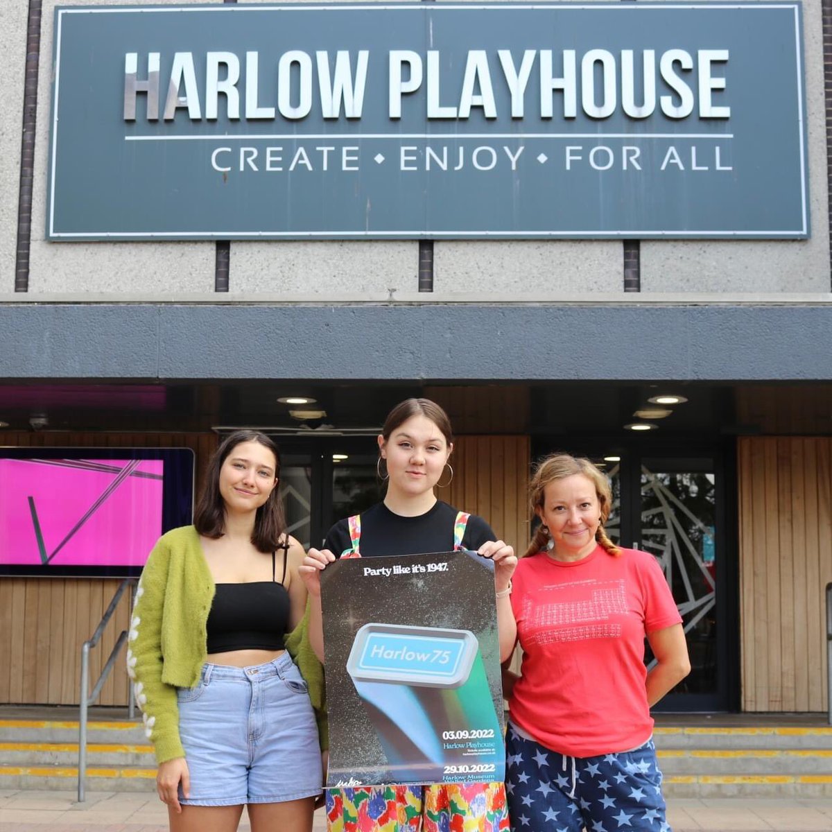 VickyWinning's tweet photo. One week until ‘Harlow75 – Party Like It’s 1947!’

We'll be performing at Harlow Playhouse on Saturday 3rd September at 19:45pm. Don't miss out!

🎟️Get your tickets here: https://t.co/f8EupUWS3c - pay what you can. https://t.co/7UmmfU4xLm