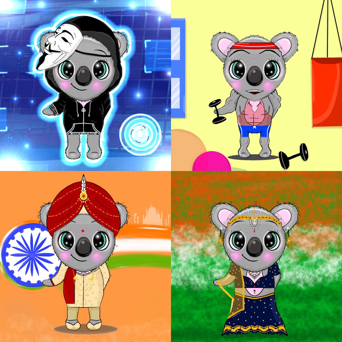 Hey fam 🥰 Only 4 still AVAILABLE at the “Koala’s club" 🐨😊 Before getting sold out 🔥

Adopt your favorite now 🥺❤️ opensea.io/collection/koa…

🔥 15 day progress 🔥

💖 Sold : 19 / 23
💖 Owners: 12
💖 Total V. : 0.20
💖 FP: 0.009 #eth

#NFTs #NFTCommmunity