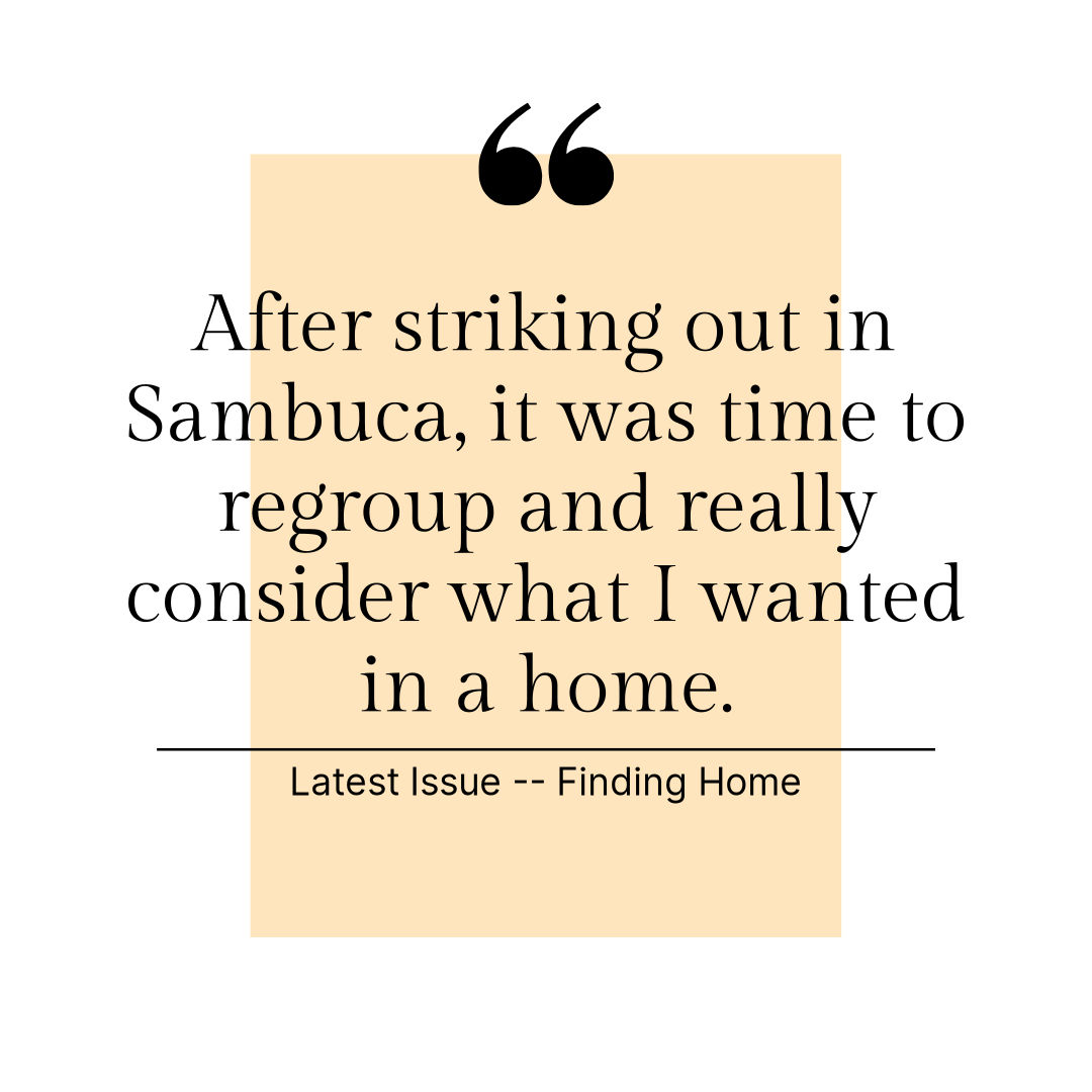 DrPepplerHome's tweet photo. After striking out in Sambuca, it was time to regroup and really consider what I wanted in a home.

Read more 👉 https://t.co/l34BEkz5Hz https://t.co/DW4QmoMYxb