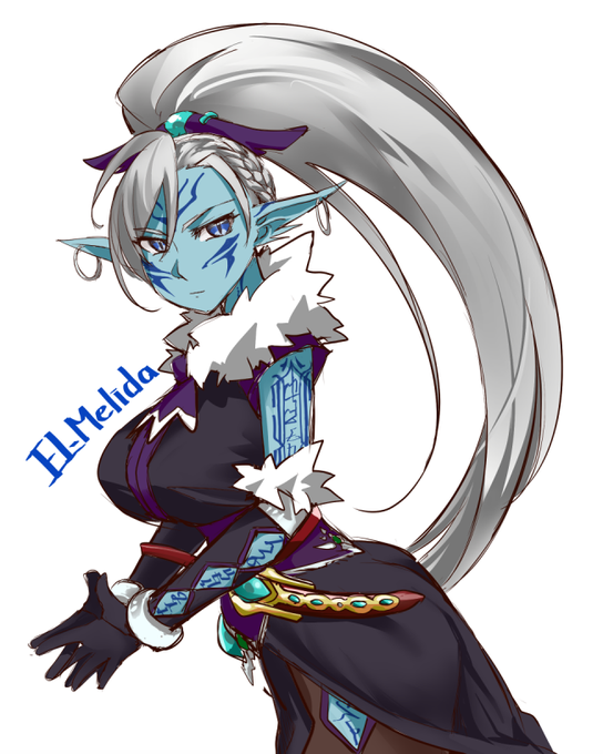 ダークエルフのエル・メリダ(EL=Melida)さん 