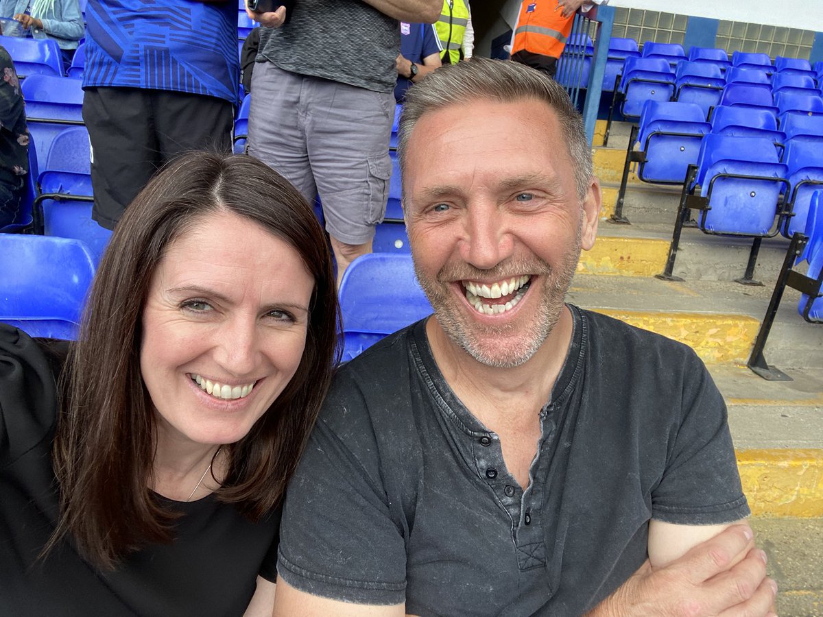 Treated to an awesome day out &amp; first time at Portman Road 💙 #itfc #anniversarygift shocking decision on 3rd goal @Nicscreamer