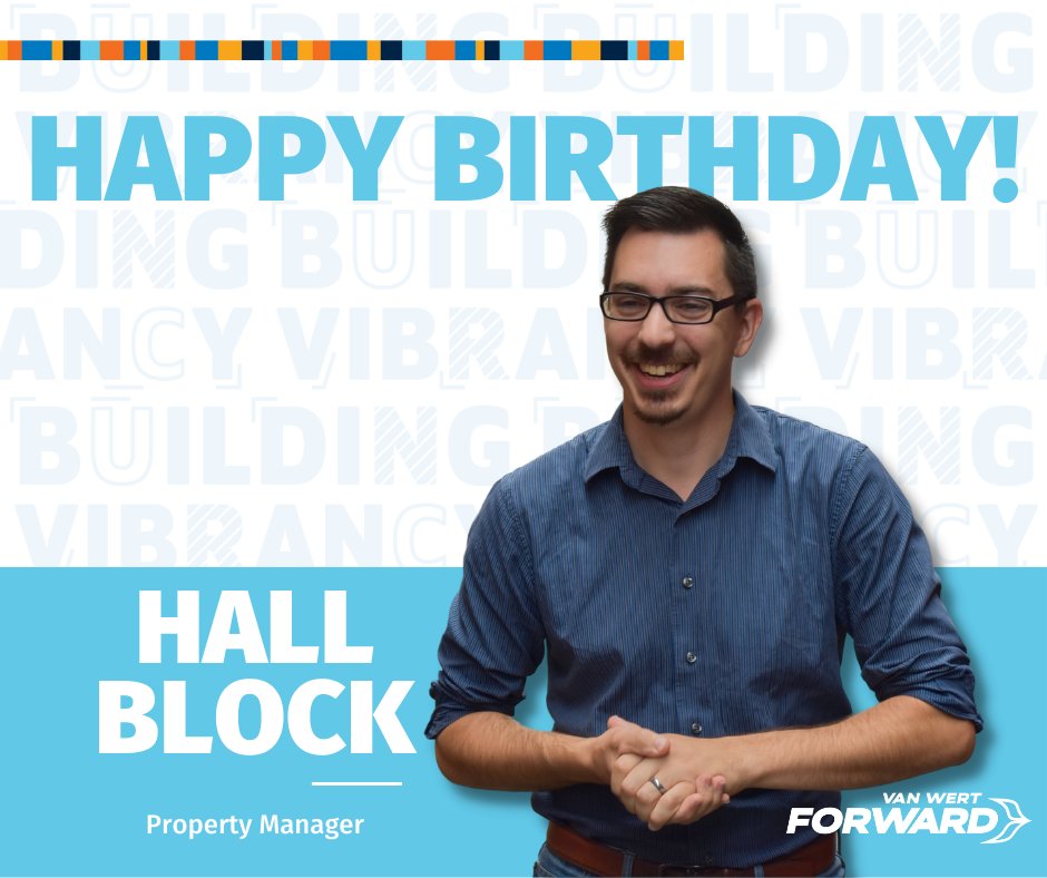 vwfwd's tweet photo. Happy Birthday Hall!

We want to thank Hall for his daily diligence and strong commitment to creating a well-resourced and thriving quality of life for Van Wert!
#VanWertForward #VWFwd #VWForward #BuildingVibrancy https://t.co/aTWv83WJQc