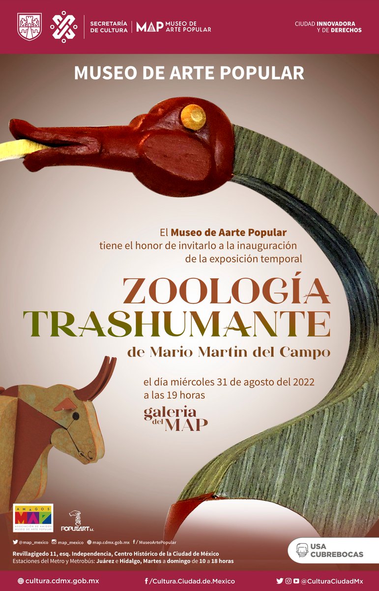 Museo de Arte Popular on Twitter "Te invitamos a la inauguración de