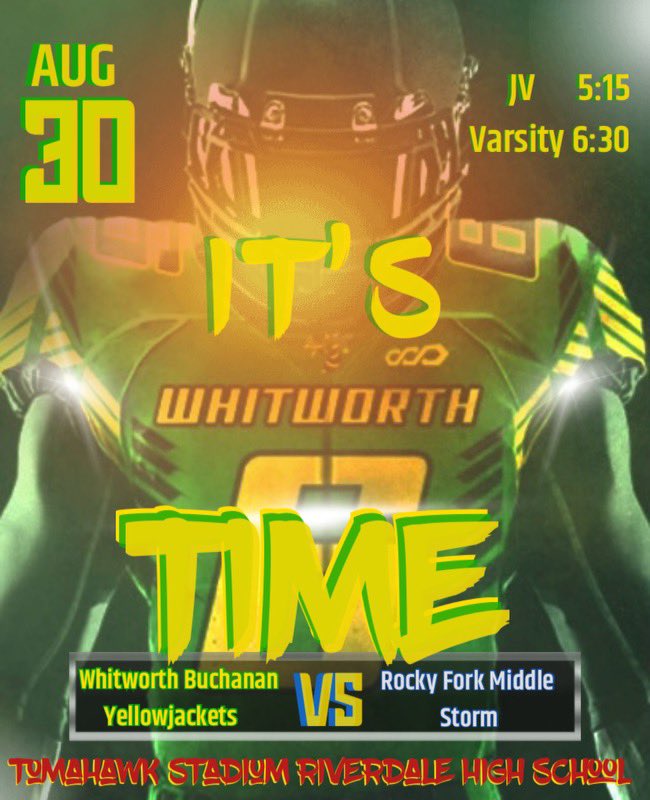 john_howse's tweet photo. We’d love to see ya’ll at our home opener!! @wbmsboro @sneeda_WBMS @BandsWhitworth @WBMSBOYSBBALL @WbmsVolleyball @CoachC_WBMS @WBMS_Archery @cecil_joyce @Titans @MT_FB @RHS_WarriorsFB @nflnetwork  @KingHenry_2 @ryantannehill1 @TaylorLewan77 https://t.co/o7KoHxlbCA