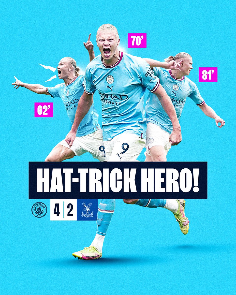 ManCity's tweet photo. ⚽️⚽️⚽️ 

#ManCity https://t.co/jSUsEDamI1
