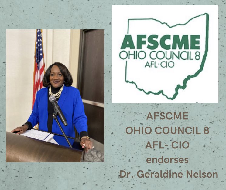 DrNelsonPortage's tweet photo. 📣📣📣Endorsement Alert📣📣📣 
I am so proud to be endorsed by the hard workers of AFSCME - Ohio Council AFL-CIO https://t.co/OhHwKgyZWO
