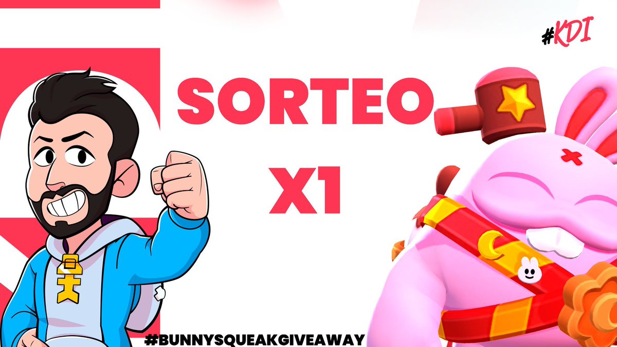 vanpipee's tweet photo. 🎁SORTEO BUNNY SQUEAK🎁
#BunnySqueakGiveaway 

Requisitos:
➡️Dar ❤️y 🔁
➡️Seguirme @vanpipee
➡️Seguir a @KDIesports
➡️Seguir el canal: https://t.co/MVmKrHdVTM
➡️Etiqueta 1 manco y 1 proplayer

⛔️Finaliza 9 de septiembre, se entregara in game. https://t.co/r6SaXDnnuf
