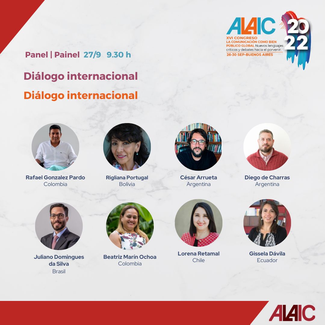 AboicB's tweet photo. #ALAIC2022 Diálogo Internacional en el XVI Congreso La Comunicación como Bien Público Global 26 al 30 septiembre 2022 @AboicB @ciespal @Fadeccos @FELAFACS @intercom @acicom @Incom https://t.co/szpQgWZW9z