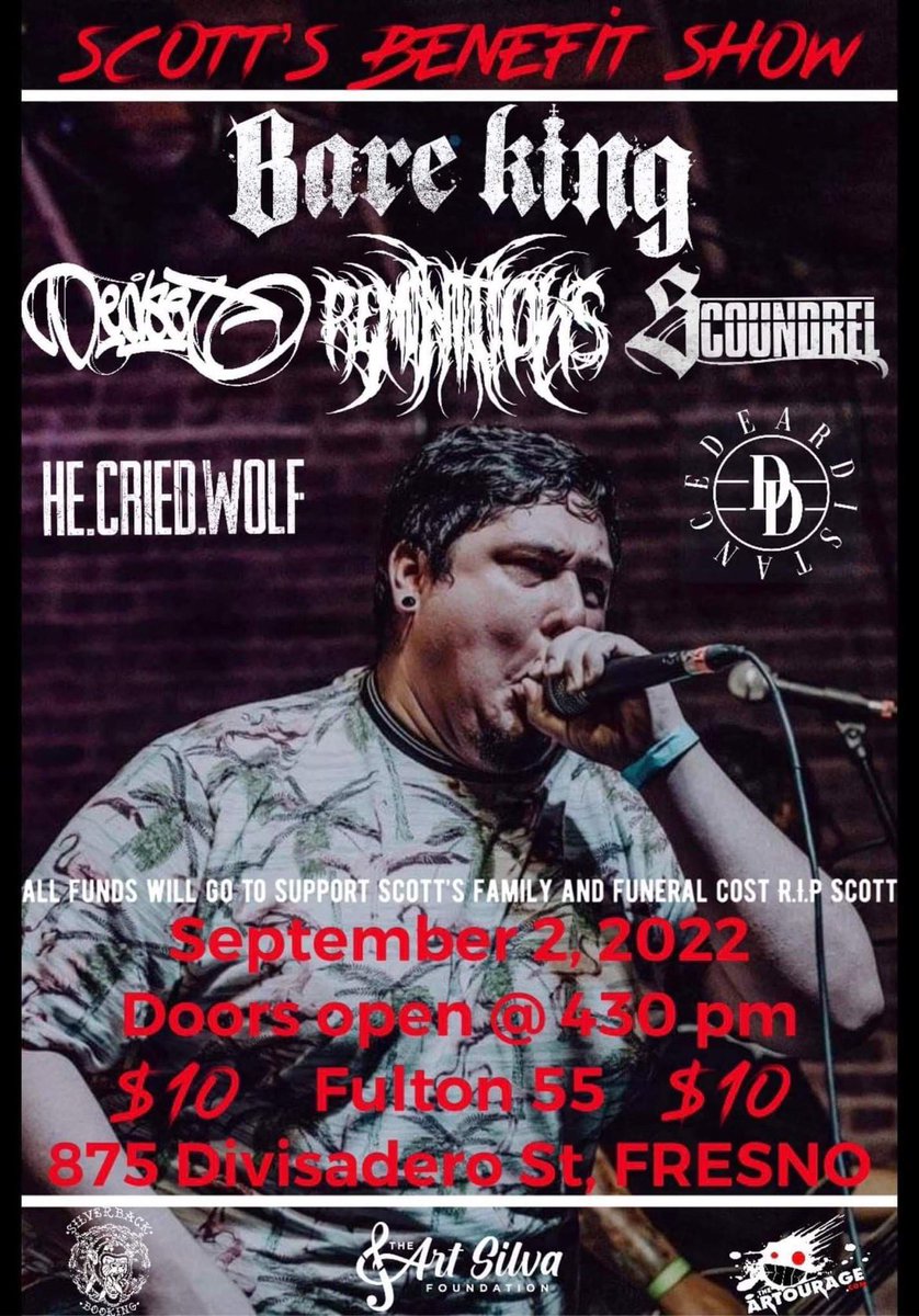 hecriedwolf's tweet photo. We’re taking the stage one last time to perform for our dear friend Scott. 🫶

https://t.co/apuASW5IzU

Get your tickets here! https://t.co/UeUSbO2zIx
