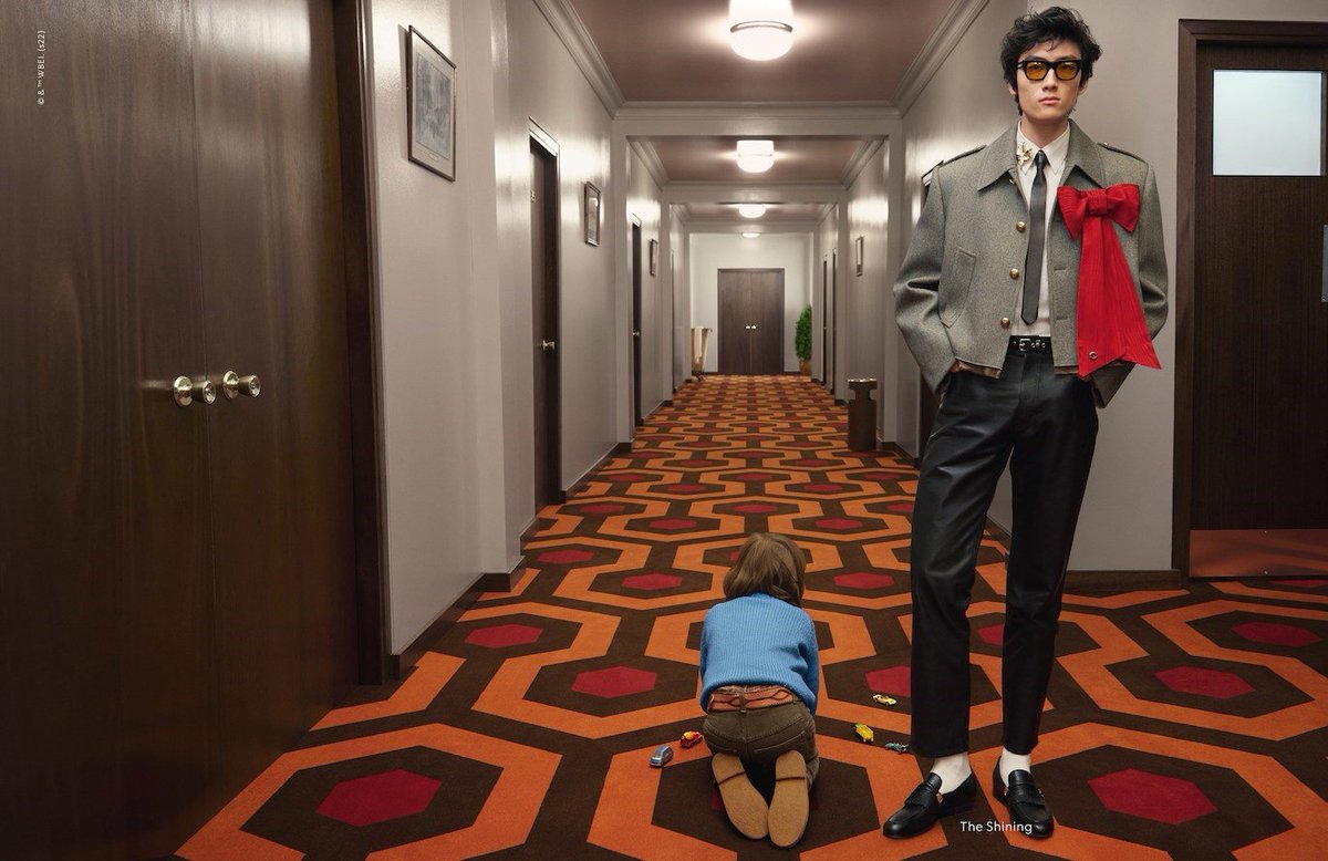 archivegirI's tweet photo. The Shining inspired Gucci campaign https://t.co/WO3XXhVde7
