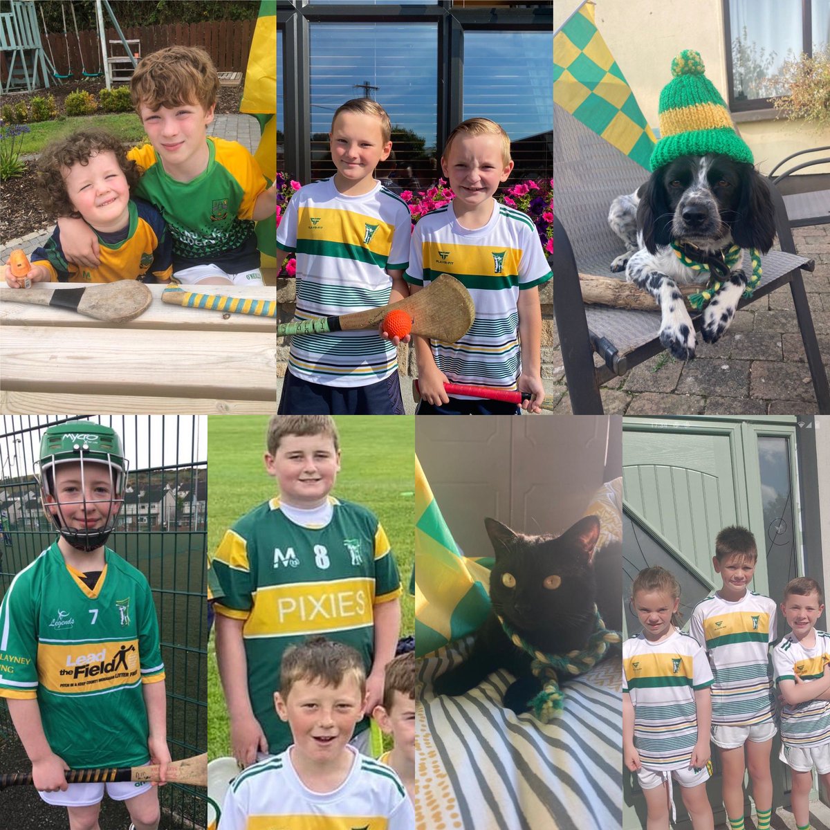 monaghangaa's tweet photo. Fan Wall!
Excitement is at fever pitch in @blayneyhurling club ahead of tomorrow’s @amhurleys Senior Hurling Final and these young fans plus pets all wish the team and management good luck.
#purefan #ProperFan https://t.co/LRldTXZ3pV