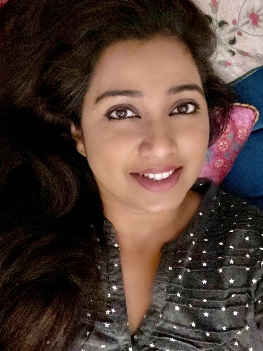 shreyaghoshal's tweet image. Thank you all for such lovely questions and messages. #AskShreya 
😬 here’s me lying on my couch and reading them all♥️ slowly answering them. 😘
