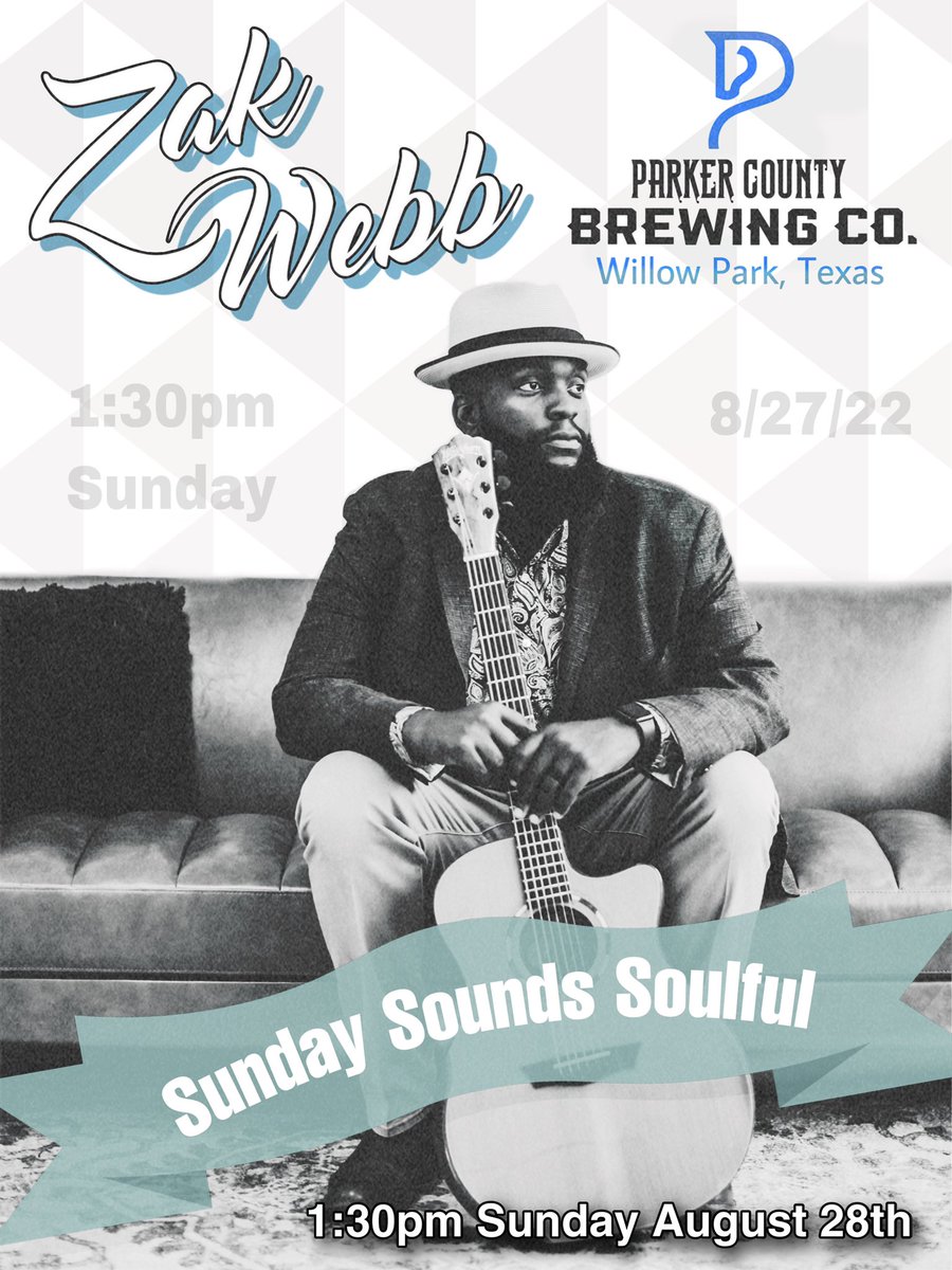 ⭐️ Soulful Sunday with Zak Webb at Parker County Brewing Company! @zakwebbmusic #livemusic #texasmusic #texasbrewery #musicmedia #parkercountytx #americana #soul #shopsatwillowpark