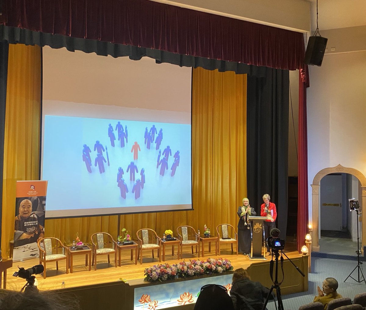 MJThomo's tweet photo. Grateful to be invited to hear ⁦@jarbou_noor⁩ speak at the Nan Tian Temple today as part of the Buddha V(irtue) Series. The panel also included ⁦@tenderfunerals⁩ and ⁦@HiddenHarvestAU⁩ https://t.co/SdIwq9qZvA