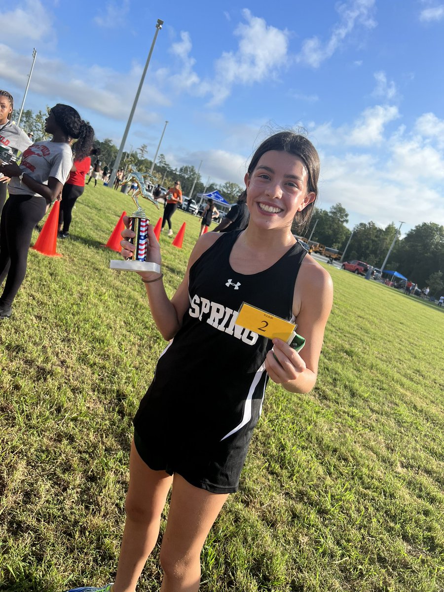 Great race by the super Sophomore and two sport athlete! <a href="/SPRINGHIGHLIONS/">Spring High School</a> <a href="/ResendizEDU/">Pablo Resendiz</a> <a href="/SISDAthletics/">SISD Athletics</a> <a href="/SpringISD/">Spring ISD</a> @shsladylions