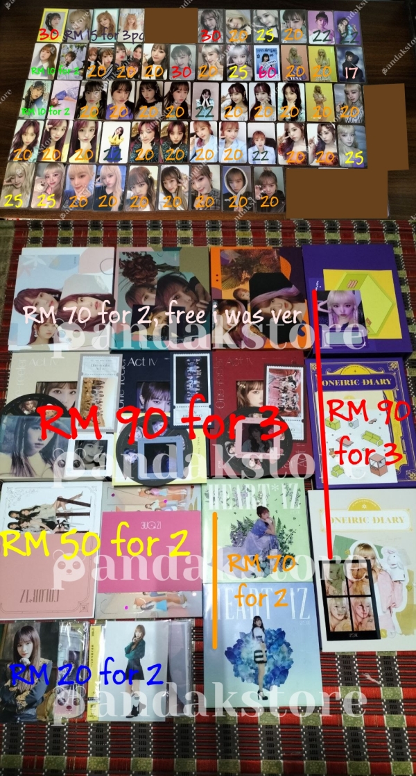 pandakstore's tweet photo. Wts apink, fromis_9 &amp; izone photocard &amp; album

✨Selling in BULK ( Apink set or fromis_9 set or izone set )
✨Can open sharing
🏷 Price list: https://t.co/shfZWnPhqf

Help rt @PasarApink @pasarfromis_9 @Malaysianflover  @pasarIZONE @spaceship_izone @IZtrade_msia @MalaysiaIzone tq https://t.co/gcdDMIILXO