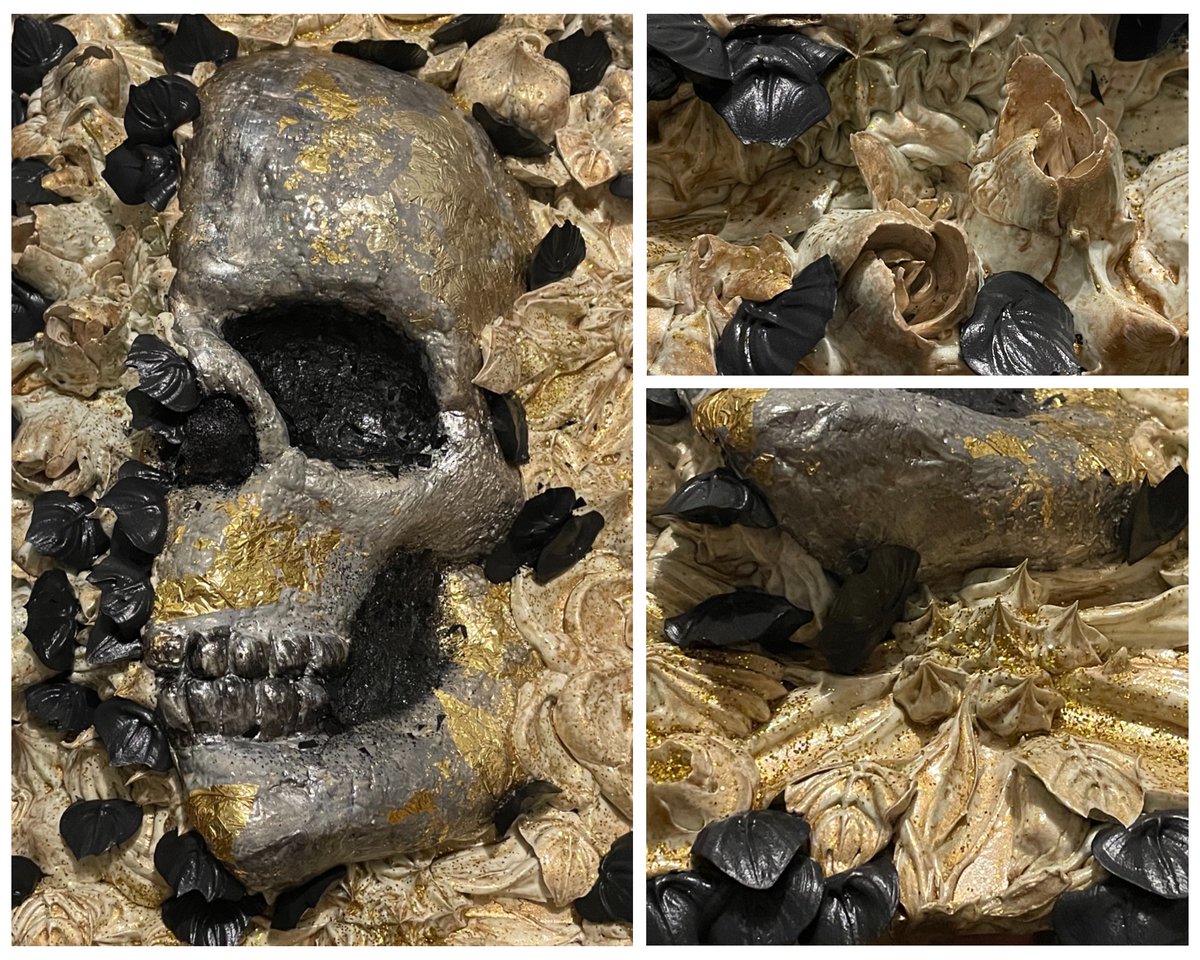 MSotoArt's tweet photo. I love how it turned out!!!  Skull and Flowers textured art.  Experimenting with art is fun. 🤗

#texturedart #mixedmediaart #skullandflowers #msotoart  #art https://t.co/dCjbDjNvJz
