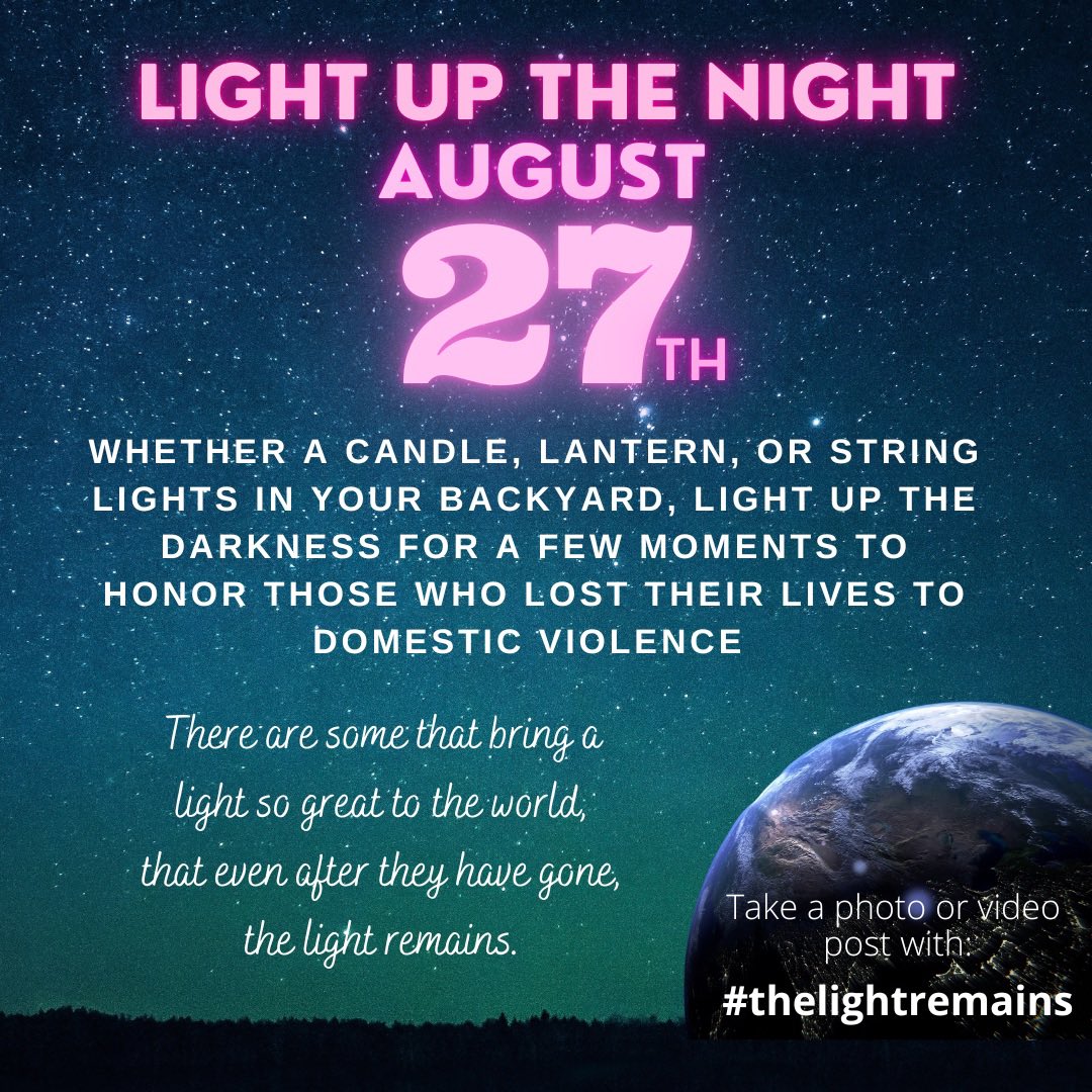TaraPetito's tweet photo. Together lets continue to spread awareness and stop the cycle.Please keep sharing so the world will light the night in honor of all domestic violence victims 🦋🌈🪶🐚  #thelightremains #domesticviolenceawareness #loveiskind #lovedoesnthurt #GabbyPetito #lightthenight https://t.co/W48q13WljU