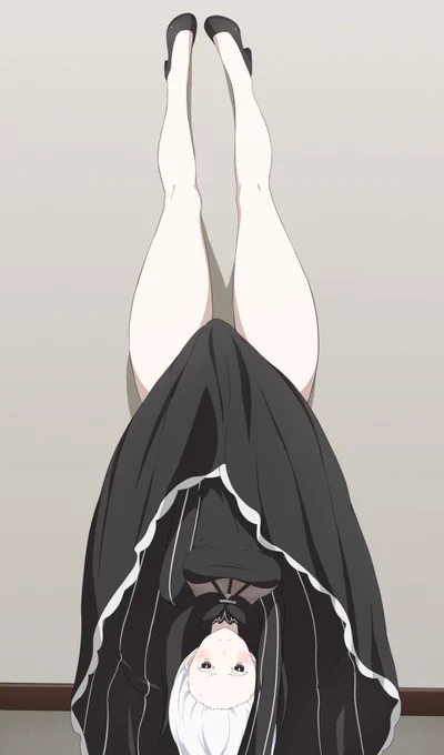 Lovely legs hidden behind that dress 