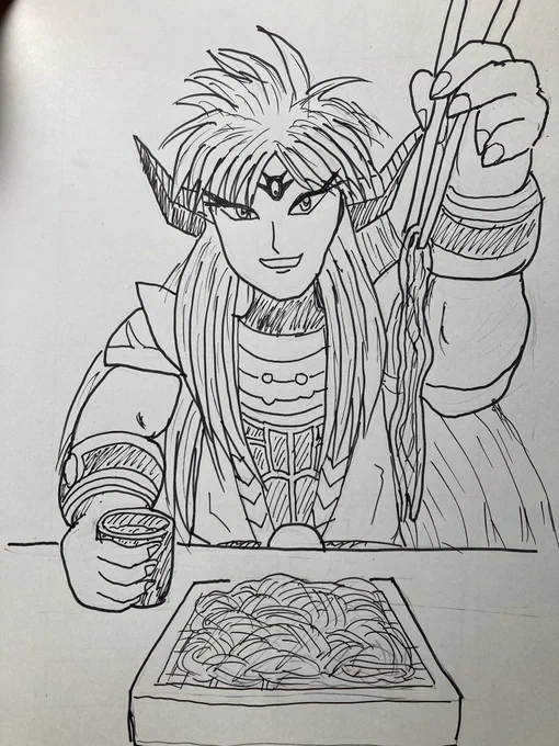 麺つゆつけようの構え

…はじめて描いたダイ大しかも真・大魔王バーン様のイラストがこれかよ!!!!!(カイザーフェニックス爆) 