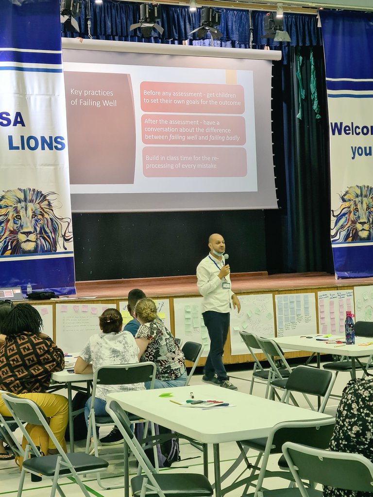 Thrilled to host Ali Ezzeddine during orientation to help launch our refocus on Approaches to Learning! Our faculty came away energized and inspired. #aisalions