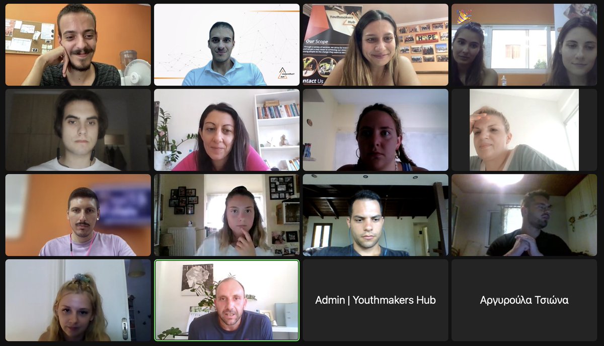 youthmakershub's tweet photo. 🎯 Κλείνουμε την πρώτη μέρα του #Hackathon #Call2Act με testimonials και θετικό feedback από τους συμμετέχοντές μας 🚀
#YOUthMakeItHappen #ProjectManagersAcademy #Hachathon #Call2Act #EuropeanSolidarityCorps https://t.co/o8H0j4eKK7