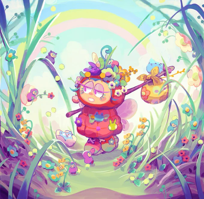 Glitter Garden ~! Big sister says good bye to her little siblings  