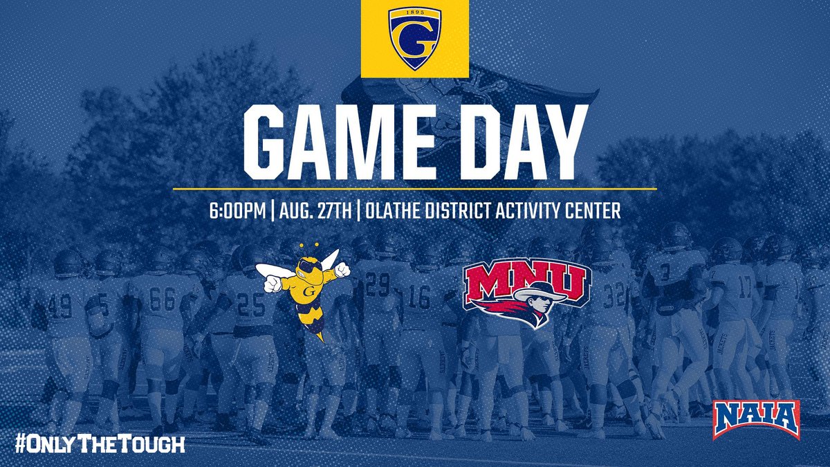 GracelandFB's tweet image. 𝙂𝘼𝙈𝙀 𝘿𝘼𝙔
🆚MidAmerica Nazarene
🏟️Olathe District Activity Center
⌚️6:00PM CST
📺bit.ly/3pKTiAm
📊bit.ly/3Atdb3E
🎟️bit.ly/3dYkIjt

#OnlyTheTough