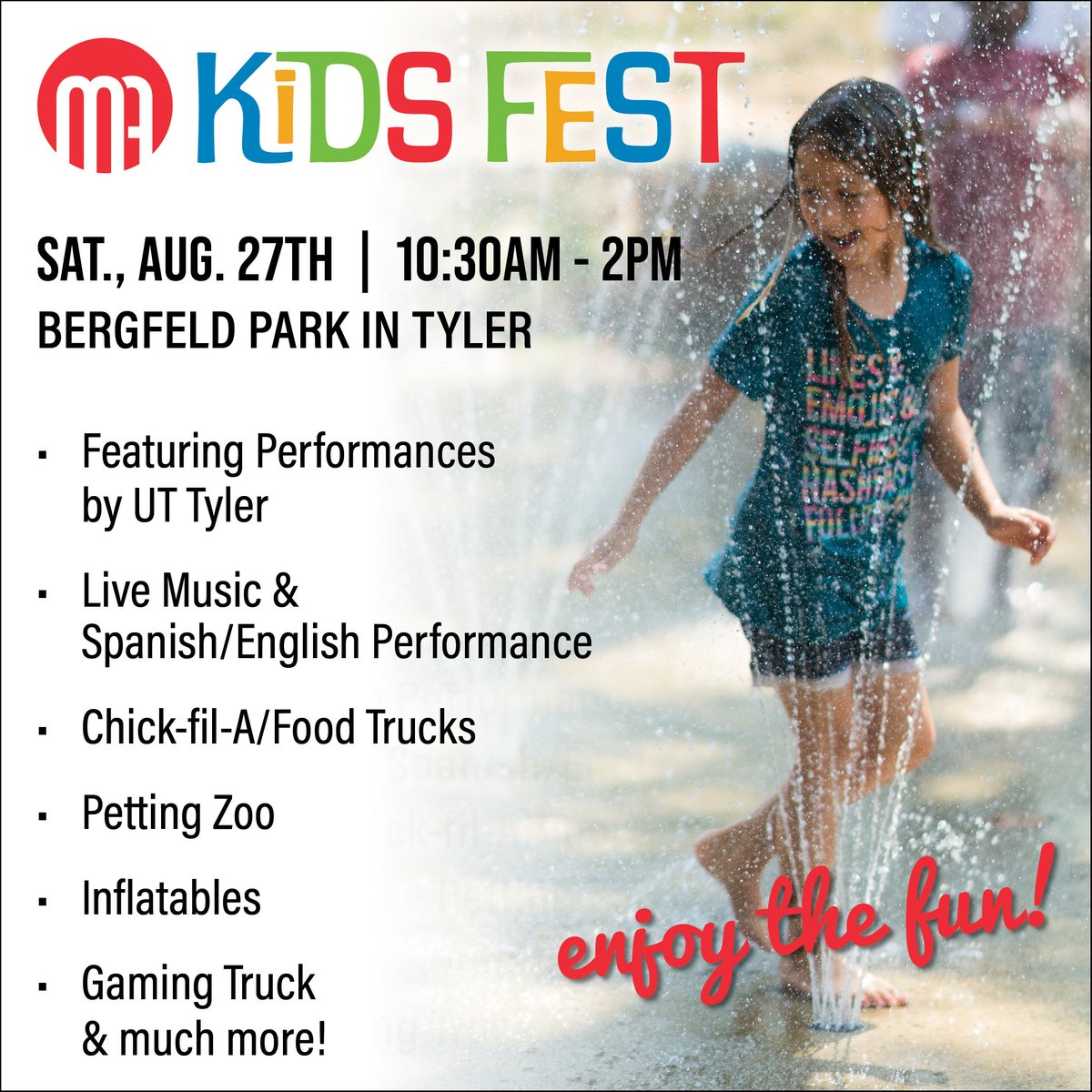 MA_Texas's tweet photo. 🎉MA Kids Fest 2022 is one hour away🎉

Grab your family and friends and meet us at Bergfeld Park!

Remember, you can park and hop on our Kids Fest bus at Baylor Scott and White Texas Spine &amp; Joint Hospital. https://t.co/wrBaucjaKm